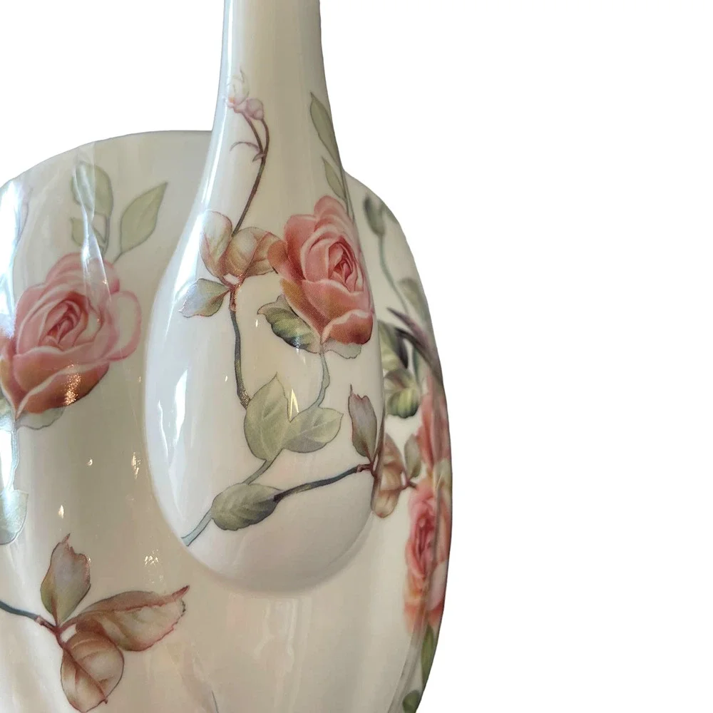 Grace Teaware Fine Porcelain Teapot Very Elegant Floral & Birds 7.5
